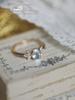 Anillo de Ala de Zircón Azul Cielo Puro Natural para Nieve de Noruega Norway Lujo Ligero Versátil