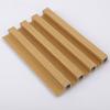 Grelha de Fibra de Bambu PVC Luxo Leve Textura de Madeira Imitação 160 Oca Pequena Placa de Parede Alta com Sulcos Côncavos e Convexos Fabricante Impermeável Parede Interna