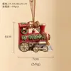 Decoración Colgante de Árbol de Navidad de Resina Tridimensional Transfronteriza, Campana, Bolsa de Regalo, Guirnalda, Colgante Retro, Decoraciones Festivas