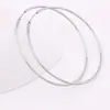 Pendientes de aro grandes exagerados estilo club nocturno Disco coreano clásico de acero inoxidable 60 mm pendientes para mujer