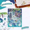 Série Ilha Relíquia Cenário Alívio de Estresse Paisagem Adesivos Casa Miniatura 3D Mesmo Estilo Xiaohongshu Adesivos de Brinquedo para Pets
