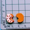 Miniatura Realista Tortuga Pan Pastelería Comida Pasador Goma para el Cabello Uñas Arte DIY Pegamento de Crema Accesorios de Resina