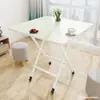 Mesa de comedor pequeña para el hogar mesa de comedor dormitorio estudio mesa pequeña simple mesa plegable portátil para exteriores venta ambulante comer mesa plegable al por mayor