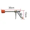 Pistola de presión manual con plato con rociador a prueba de viento para árboles frutales, pistola corta de acero de alta presión, pistola pulverizadora atomizadora ajustable agrícola engrosada