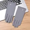 Guantes de Conducción y Ciclismo de Forro Polar Delgado de Una Sola Capa para Hombre Cálidos Otoño Invierno Pareja Pantalla Táctil Esquí Guantes Interiores de Forro Polar Delgado para Mujer Antideslizantes