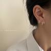 Nuevos Pendientes de Plata de Moda Versátiles, Diseño de Nicho Exquisito Pequeño y Único, Simples y Elegantes para el Verano