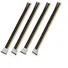 Cable de conexión para tira de lámpara RGBWW de 6P, hebilla sin soldadura para tira de lámpara LED de 12 mm a funda RGBCCT, cable de conexión hembra