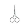 Tijeras de Belleza de Acero Inoxidable de 3.0 mm de Espesor Tijeras Domésticas Redondas para Vello Nasal Herramientas de Belleza Tijeras para Vello Nasal y Cejas Tijeras de Recorte para Maquillaje