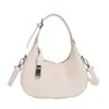 Bolso de Mano Pequeño Sencillo y Moderno para Mujer 2026 Nueva Moda Elegante Bolso Cruzado Texturizado Bolso Pequeño Casual de Forma de Media Luna para Verano