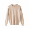 Outono e inverno básico gola redonda infantil 100% cashmere suéter grande infantil suéter de cashmere camisa base para meninos e meninas
