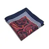 Nuevo traje de estampado giratorio para hombre, bolsillo, toalla cuadrada, flor de anacardo europea y americana, moda, caballero, toalla de pecho, pañuelo, personalizado