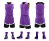 Traje de baloncesto de doble cara, traje estampado para hombre, tela de malla transpirable, camiseta de baloncesto estampada de doble cara, uniforme de equipo de entrenamiento y competición.