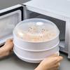 Novo Modelo Outono e Inverno para Uso Doméstico, Vaporizador de Alimentos Aquecido Multicamadas Resistente a Altas Temperaturas, Vaporizador Espesso Multifuncional para Micro-ondas para Cozinhar Buns no Vapor, À Prova d'Água