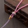 Colar com Pingente corda fivela de segurança pingente de jade cordão para joias corda trançada à mão homens e mulheres casal Jade ouro Buda