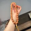 Pulsera de Semilla de Bodhi Nepalí Tallada de Mano de Círculo Único Unisex con 19 Cuentas Irregulares