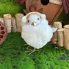 Nuevo Conejo de 13 cm del Fabricante Atracción Turística Transfronteriza Conejo Tejido de Paja de Junco Adorno Navideño Artesanía Tradicional Hecha a Mano Regalo