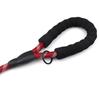 Cuerda de tracción reflectante de doble asa, cuerda redonda de nailon, productos para mascotas de Amazon, cuerda multifuncional con asa de espuma para pasear perros.