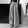 Pantalones Harem de Cintura Alta Pantalones Sueltos Aspecto Adelgazante Cordón Casual Versátil Pantalones de Chándal Pierna Ancha Bloomers Mujer Tendencia Ins