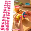Decoraciones de Uñas Artísticas Portátiles de Color Sólido y Tallas Variadas para Niños Transfronterizas, Decoraciones de Uñas Postizas, Regalos de Vacaciones para Niños