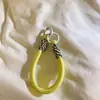 Alça de Pulso Tecida Colorida Dopamina com Clipe Alça de Pulso Universal para Capa de Celular Lanyard de Celular Chaveiro