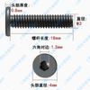 Tornillo de cabeza hexagonal con cabeza plana grande y ultrafina CM de acero inoxidable 304 negro, M2-M8