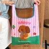 Bolsa de Compras Tengyi Original Desenho Animado Maçã, Bolsa Dobrável Ecológica, Bolsa de Compras de Supermercado de Grande Capacidade, Bolsa Tote