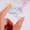 Chave Criativa em Forma de Coração Pingente Acrílico Chaveiro Pingente DIY Pingente Feito à Mão Material Acessórios de Decoração para Sapatos