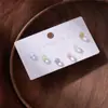 Pendientes de Bola Color Macarrón para Mujer Verano Color Gelatina Pendientes Sencillos Temperamento Pendientes de Alta Gama