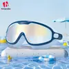 Gafas de Natación para Niños Modelo Nuevo Transfronterizas Impermeables Antivaho Gafas de Natación de Marco Grande de Alta Definición Venta al por Mayor Gafas de Natación para Niños