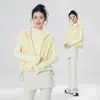 Roupas de Dança Quentes com Forro de Fleece Roupas de Treino Tops e Jaquetas para Mulheres Adultas Outono e Inverno Novos Coletes Cardigans de Dança Ballet