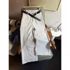 Su Xinlan/YOUMO Moda de Principios de Otoño Estilo Minimalista de Moda Pantalones Casuales Versátiles Adelgazantes de Pierna Ancha 1735 (con cinturón)