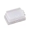 Caja de Plástico Transparente de PP Conectada Tapa abatible Caja para Joyería con Cuentas Caja de Almacenamiento para Joyería y Pendientes Caja Protectora para Tarjetas de Memoria