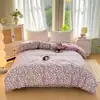 Funda de edredón de algodón 100% engrosada, una pieza, 150x200x230 cm, sábana de cama individual de algodón puro, juego de cuatro piezas, apto para todas las estaciones