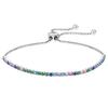 Mecanismo de Cierre Cadena Pulsera de Plata S925 Fila Única Circonita Diamante Artificial Pulsera Venta Directa de Fábrica