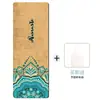 Tapete de Yoga 5mm 80cm Antiderrapante Camurça + Borracha À Prova de Som e Choque Tapete de Dança Fitness Alargado Antiderrapante Transfronteiriço
