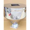 Máquina injetora funil de aço inoxidável funil quadrado funil redondo base do funil máquina de sucção assento de conversão do funil de alimentação base quadrada tubo inclinado