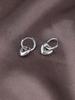 S925 Sterling Silver Love Ear Buckle Mulheres High Sense Cold Style Elegant Elegant Brincos Design Sense Light Luxury 2024 Novo