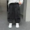 Macacão Infantil Primavera/Outono 2026 Novo Estilo Crianças Solto Estilo Legal Bonito Estilo de Rua Casual Esportivo Calça de Perna Larga Tendência