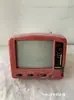 Item Antigo Retrô Concha Colorida Mini Pequeno Preto e Branco Televisor Antigo Decoração de Loja Ornamento Adereço de Exibição