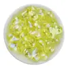 18*21mm Acrílico Transparente Chapado en Color Corazón de Melocotón Cuentas Sueltas Cuentas de Hilo Corazón de Melocotón Pulsera Hecha a Mano Accesorios para Joyería DIY