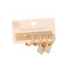[Ice Meng] 3 pares de aretes de acero inoxidable con diamantes de amor, aretes de mariposa, joyería europea y americana para E546