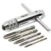 Llave de Carraca Manual para Machos M3-M8 para Uso Transfronterizo, Llave de Macho Extendida M5-M12 con Accesorios de Roscado Reversibles
