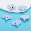 Desenho Animado Fofo Acessórios de Resina DIY Pingente de Animal Elefante Pulseira Chaveiro Pingente Decorativo W352