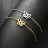 Moda Transfronteiriça Pulseira Simples Pingente Joia para Melhor Amiga Vários Estilos Joias de Aço Inoxidável Mulheres Venda Direta da Fábrica Atacado