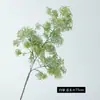 Hierba peluda artificial de 3 horquillas flor artificial planta verde adornos de decoración para el hogar y la boda flor de simulación productos terminados de alta calidad al por mayor