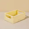Caja de Almacenamiento Plegable de Escritorio Ins Cesta de Almacenamiento de Cosméticos para Estudiantes Estante de Almacenamiento de Snacks para Dormitorio Cesta Pequeña