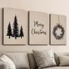 Pintura em Tela Triptíco para Sala de Estar e Quarto, Pintura Decorativa Estilo Chinês em Tela a Óleo de Alta Definição, Arte de Parede, Personalização do Cliente