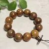 Pulsera de Cuentas de Sándalo Natural de Buda para Hombres, Madera de Palo de Rosa, Huanghuali, Cuentas de Madera de Agarwood, Pulsera de Cuentas de Oración