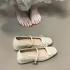 Zapatos Mary Jane estilo ballet en color verde menta con 5 cm de aumento interno de altura para mujer, nuevo modelo otoño 2026, zapatos versátiles para personas menudas y para ir al trabajo