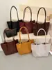 Bolso Tote de Gran Capacidad con Textura Tejida para Mujer 2026 Verano Nuevo Moda Casual Color Sólido para el Trabajo Bolso de Hombro Único